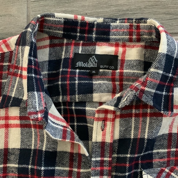 Molokai flannel button front shirt - Picture 3 of 4